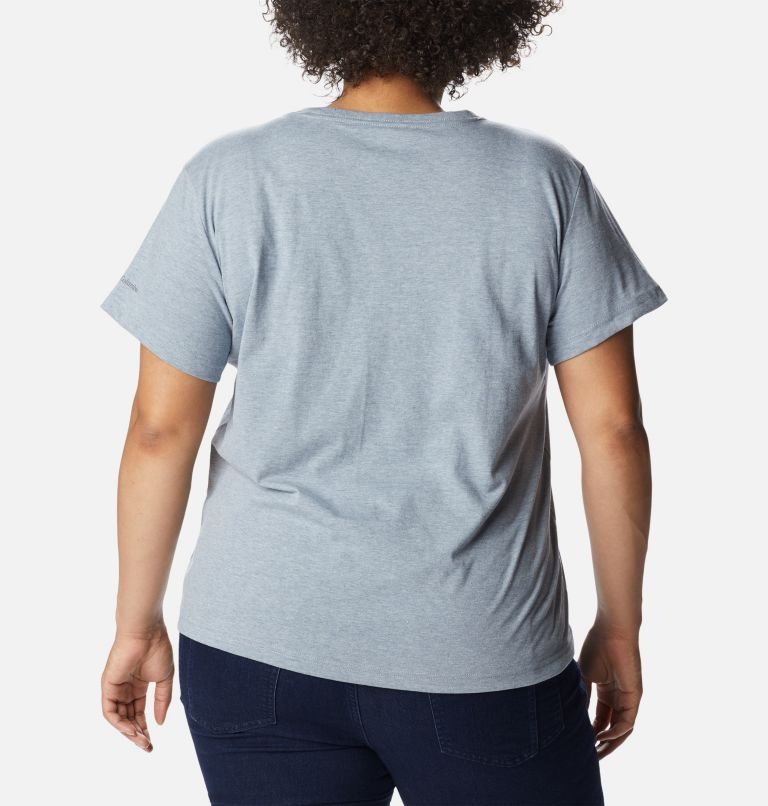 Women's Columbia Sapphire Point Short Sleeve T Shirts Grey | Plus Size CA-T0A81